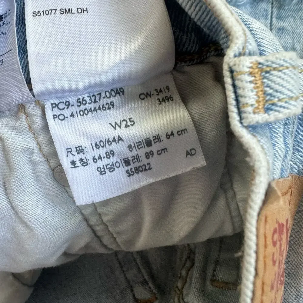 Levi’s 501® HIGH RISE WOMEN'S SHORTS W25 - Picture 9 of 11